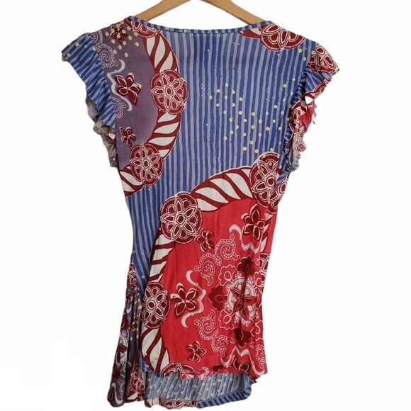 Anthropologie Mixed Pattern Top Size XS - Picture 3 of 12